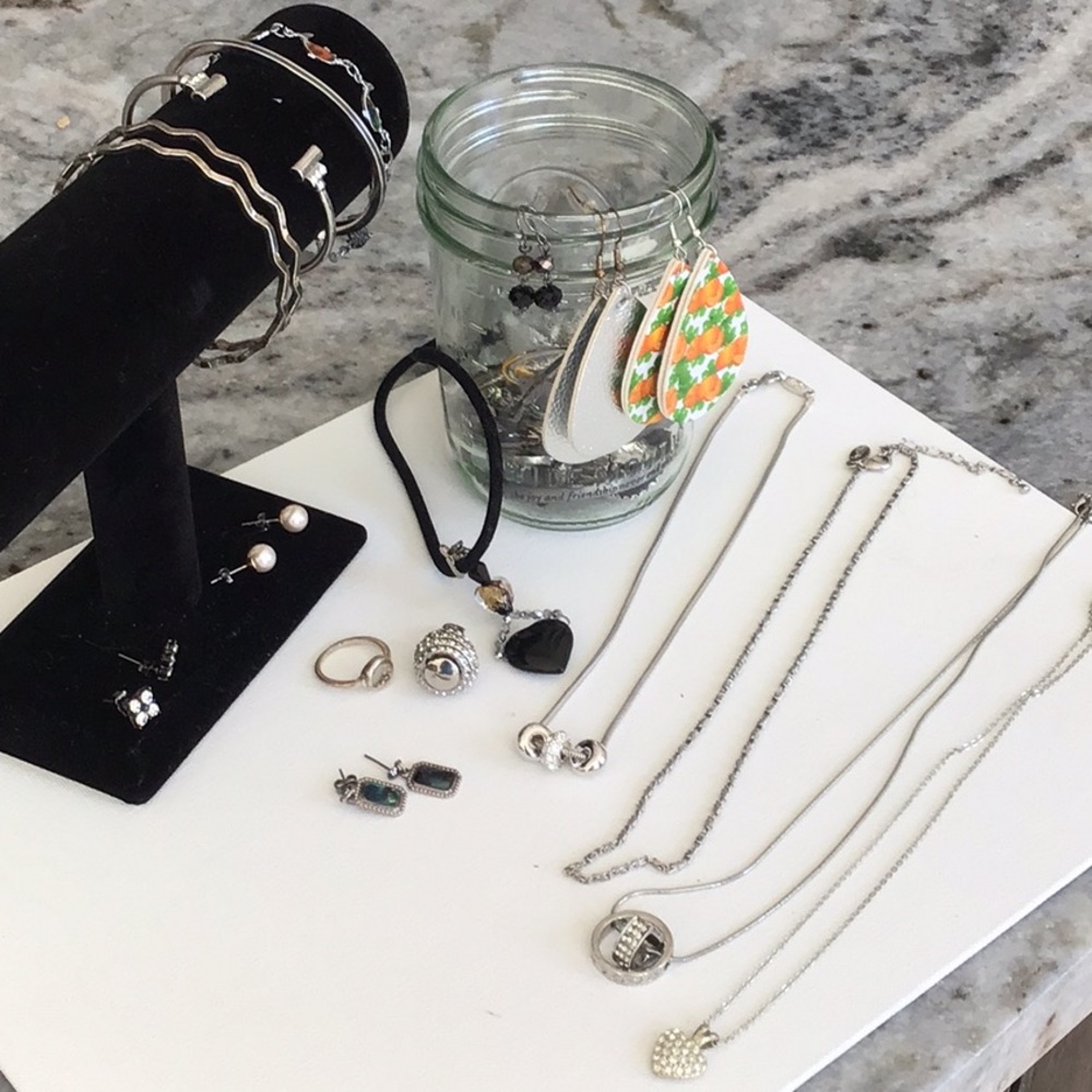 Mystery Silver Jewelry Collection Jar